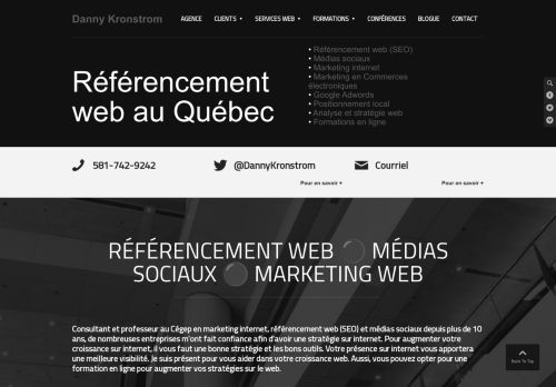 Agence en Référencement web à Québec et Google Adwords : SEO, Médias sociaux et Marketing internet