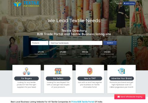Textile Directory B2B trade portal of India - Best Textile B2B portal for local business listing