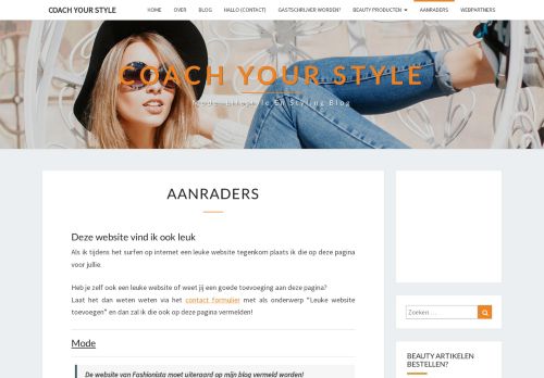 Aanraders - Coach Your Style