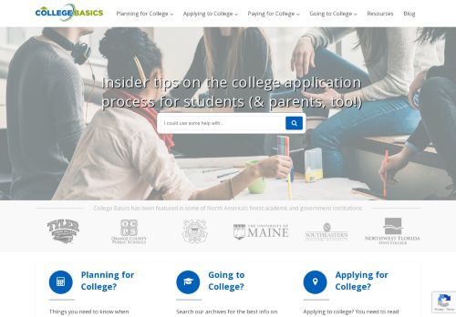 College Basics: College Application Advice, Tips & Online Resources
