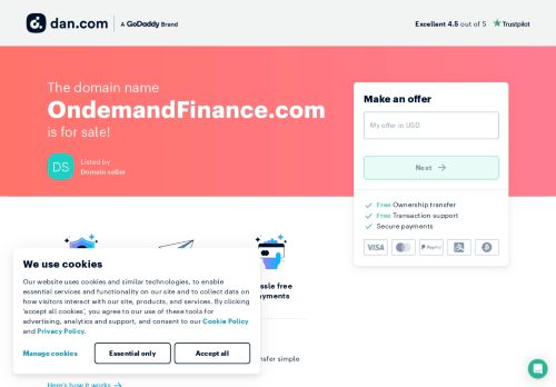 The domain name OndemandFinance.com is for sale | Dan.com