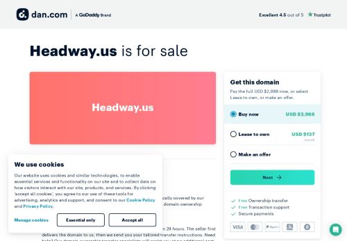 The domain name Headway.us is for sale | Dan.com