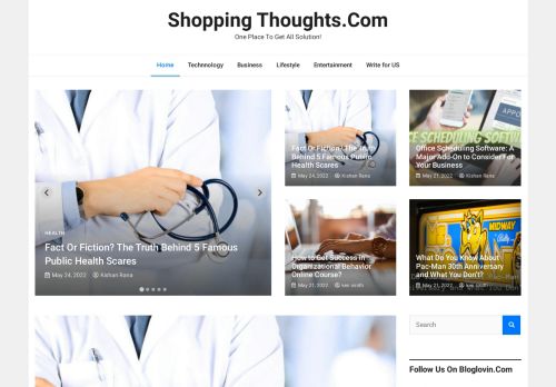 Shoppingthoughts.Com - A Place To Share An Ideas Related To Business, Technology, Lifestyle, Entertainment, Education, Health, Travel And Many More !
