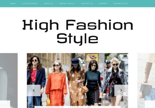 High Fashion Style -
