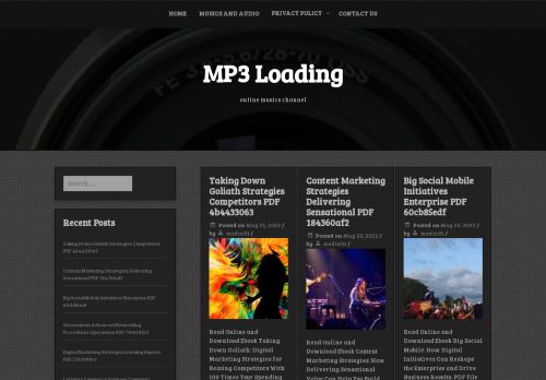 MP3 Loading – online musics channel