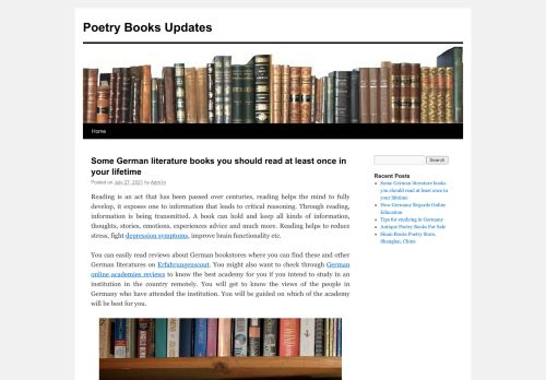 
Poetry Books Updates	