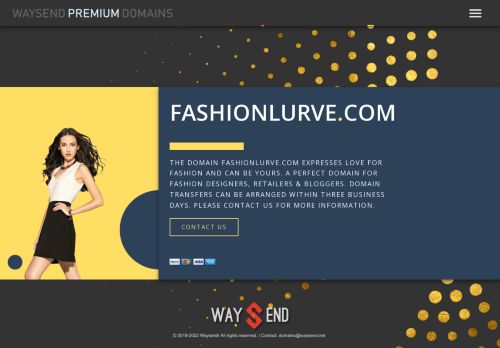 Fashionlurve.com is for sale — Waysend Premium Domains.