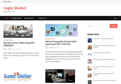 Login Sbobet – games online now
