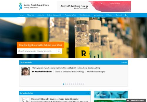 Avens Publishing Group-Home Page-Open Access Journals