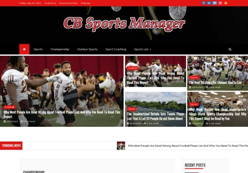 CB Sports Manager | Coaching Management of a Solid Sports Team