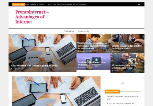Prontointernet – Advantages of Internet