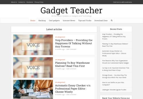 Gadget Teacher | All the Latest Updates on Gadgets and Technology