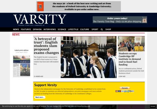 News and features from Cambridge’s independent student paper | Varsity