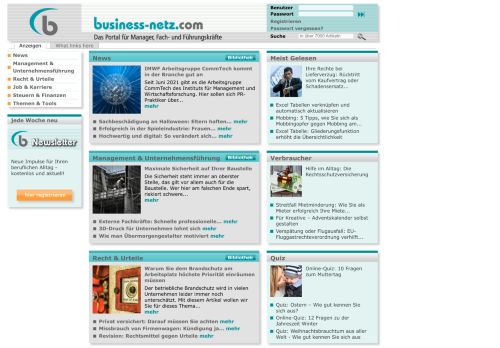 Business-Netz: Das Business-Portal für Manager, Fach- und Führungskräfte