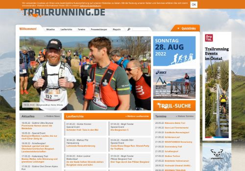 Trailrunning.de - Trailrunning, Trail, Laufberichte, Lauftermine, Veranstaltungen