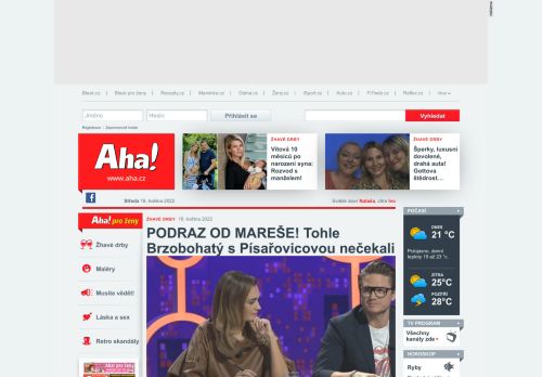 Aha - online magazín plný žhavých drb? ze showbyznysu | Ahaonline.cz
					