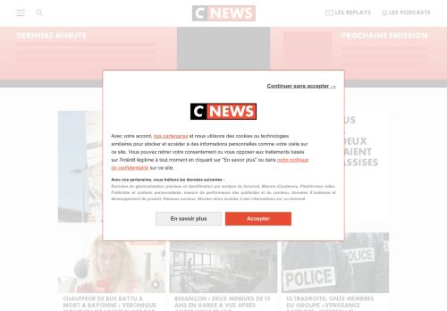 Actualités, Infos et News en direct vidéo et replay | CNEWS