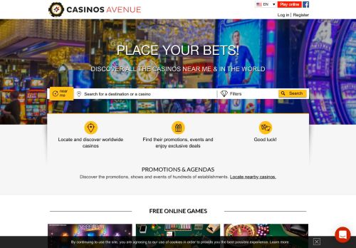 CasinosAvenue - All the Casinos Near Me & Free Online games