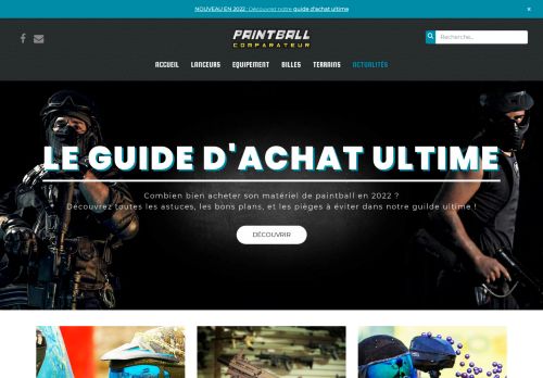 Achetez votre matÃ©riel de paintball en ligne au meilleur prix | Paintball-Comparateur.fr