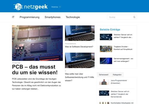 IT-Portal | Programmierung, Smartphones, Technologie - netzgeek.de
