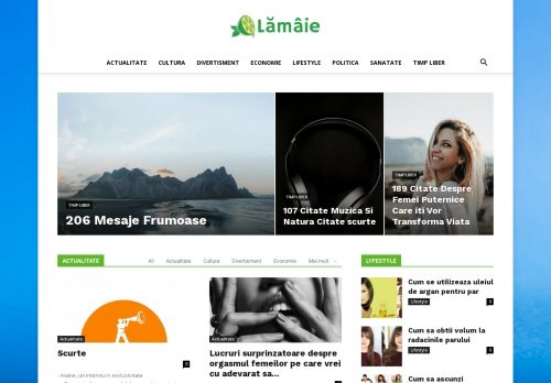 Lamaie.ro - Stiri si informatii utile - Cultura, Divertisment, Lifestyle