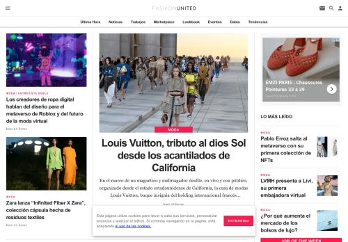 Noticias internacionales y trabajo en moda en España