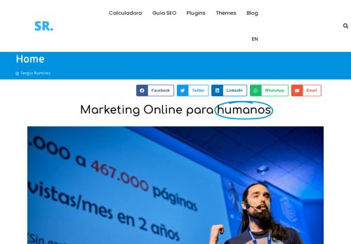 SEO y Marketing Online para humanos: SergioRamirez.org