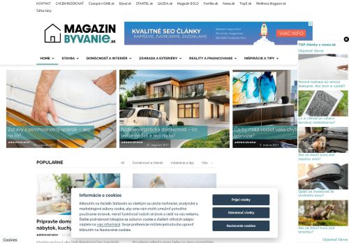 Home - Magazín bývanie | Magazín o bývaní, záhrade, stavbe a rekonštrukcii