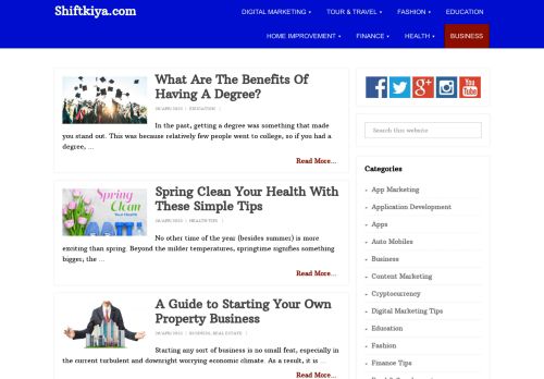 Shiftkiya.com: Best SEO, Social Media, Travel, Health, Fashion and Guest Posting Site
