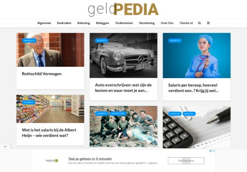 Geldpedia - Advies over alle geldzaken van verzekeringen tot beleggingen - Geldpedia
