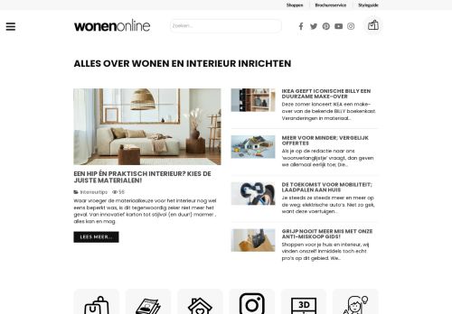 Alles over wonen en het interieur inrichten - Wonenonline.nl