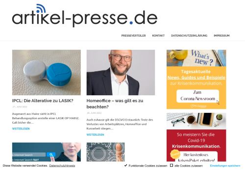 artikel-presse.de - Das langjährige Presseportal Artikel-Presse.de bietet aktuelle Nachrichten und Pressemitteilungen aus ganz Deutschland.