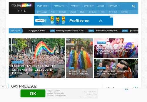 My Gay Prides : Gay Pride 2021 - Calendrier et agenda des Gay Prides