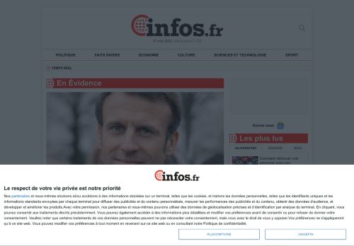 Actualités en temps réel et info en continu | Infos.fr