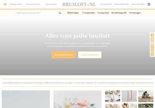 Jouw bruiloft plannen doe je op Bruiloft.nl | Bruiloft.nl