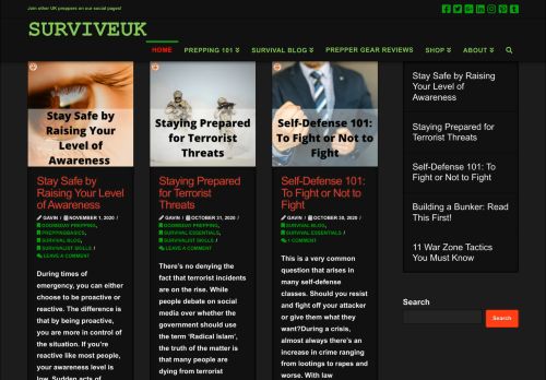SurviveUK - A UK based survival, prepper blog with all the latest techniques needed in a SHTF situation.