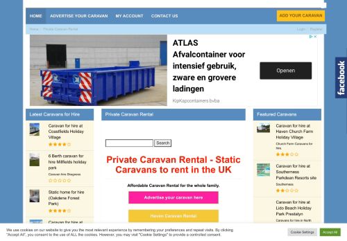 Caravan Rental - Static caravans to rent at UK Caravan Rental.