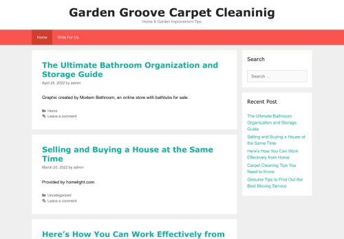 Garden Groove Carpet Cleaninig - Home & Garden Improvement Tips