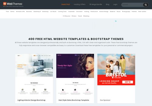 Free Simple Website Templates and Bootstrap Themes - WebThemez