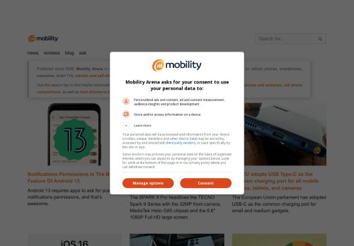 MobilityArena.com - smartphone and cell phone reviews and information