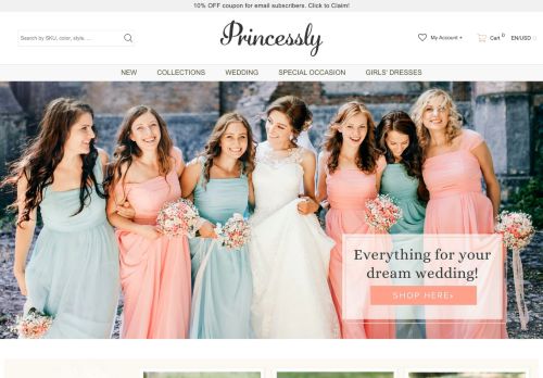 Buy Flower Girl Dresses Online & Girls Wedding Dresses - Princessly