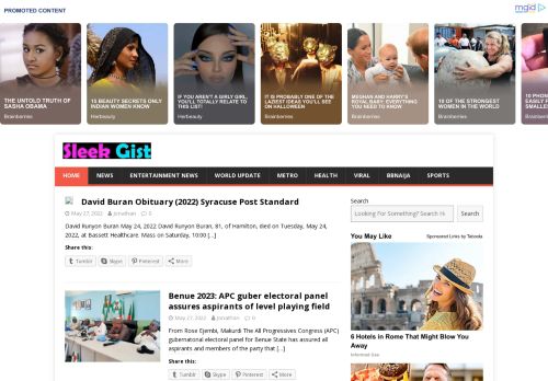 Sleek Gist - Come home to latest trending news in Nigeria and beyond