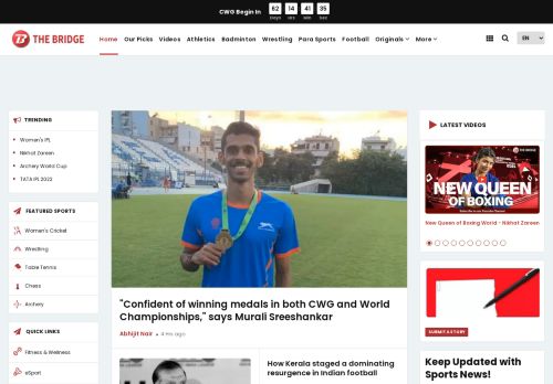 Indian Sports Home - Latest News, Results, Olympics Stories | The Bridge
