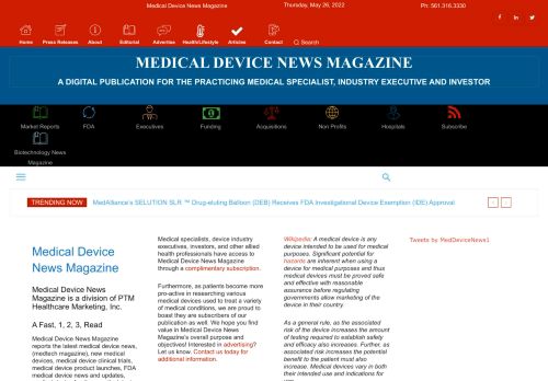 Medical Device News Magazine - Medical Device News Magazine
