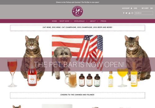 
    Cat Wine, Dog Wine, Dog Beer, Pet Champagne. Home of the Pet Bar! – Pet Winery
  
