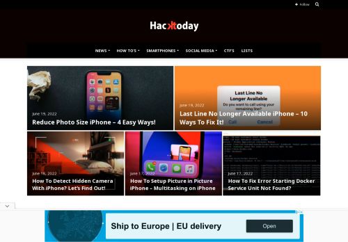 Hack Today | Hacking News Platform that covers on Cyber Security, Privacy, Surveillance and Cyber Crime.