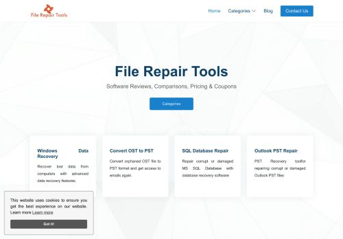 Filerepairtools.com - Software Reviews, Comparisons & Alternatives
