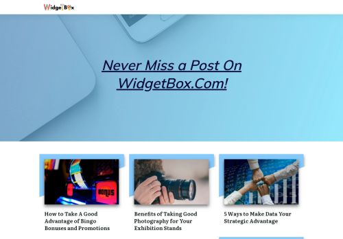 Widget Box - Wordpress
