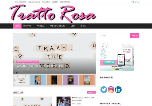 Tratto Rosa - Books, Food, Family, Lifestyle and more
