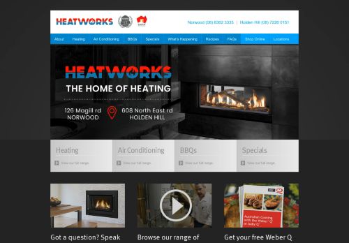 Wood, Gas Heaters & Air Conditioning Adelaide
